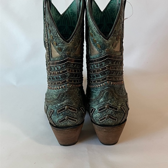 Turquoise Corral Western Cowboy Boots - Picture 3 of 6